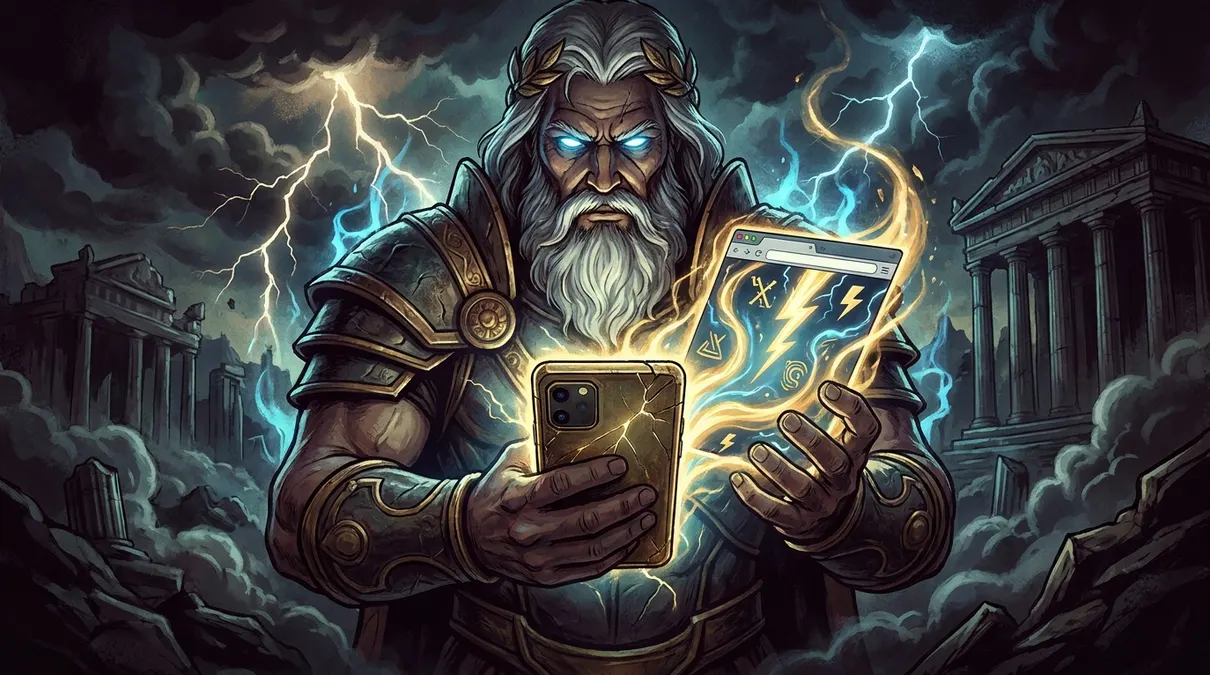 Amazing Link Zeus in a mobile browser